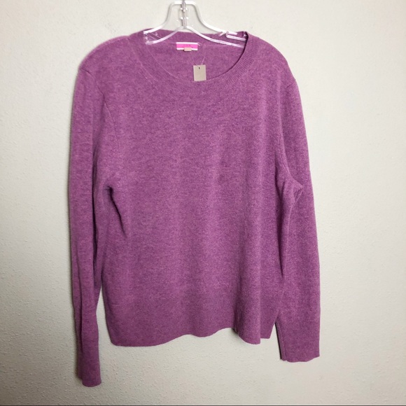 Jcrew Classic Fit 100% Cashmere Crewneck Sweater Size XL - Picture 2 of 8